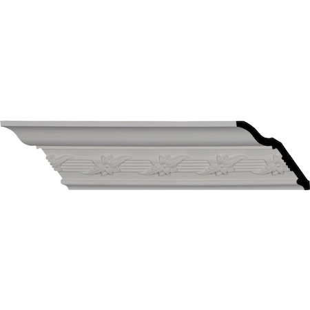 Ekena Millwork SAMPLE - 4"H x 3 5/8"P x 5 3/8"F x 12"L, (3 1/2" Repeat), Winston Crown Moulding SAMPLE-MLD04X03X05WN